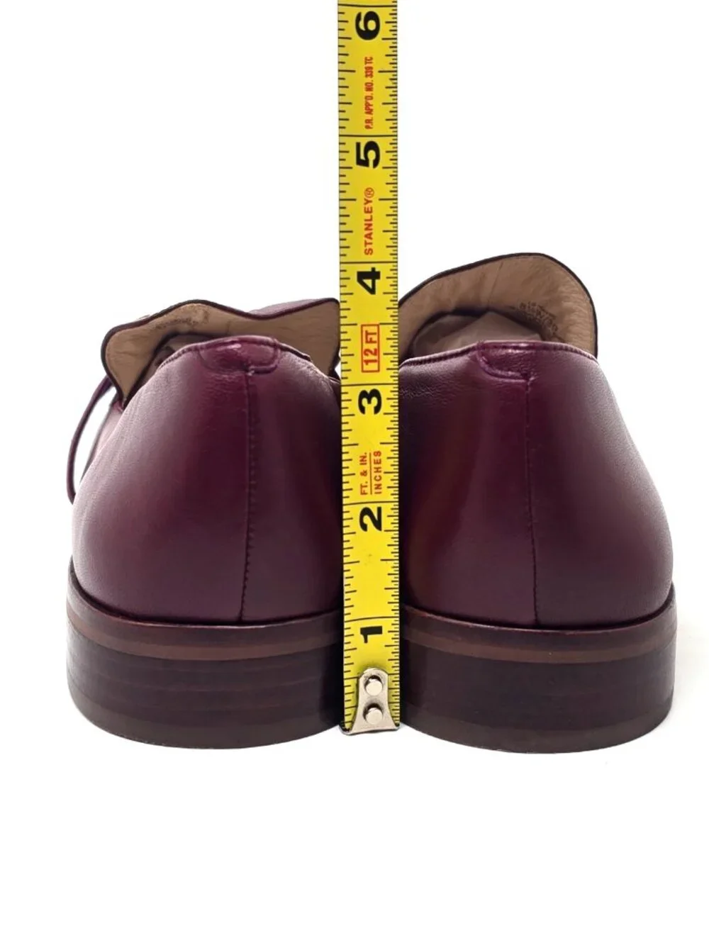 Louise et Cie Bayne Burgundy Leather Slip on Horse Bit Loafers Women's Size 8.5W
